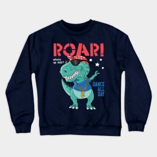 cool dinosaur dabbing Crewneck Sweatshirt